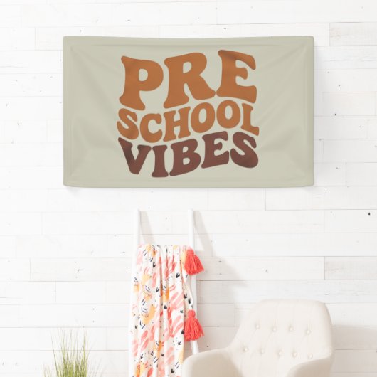 Terug naar school Eerste dag van Pre-K kleuterscho Spandoek (Insitu)