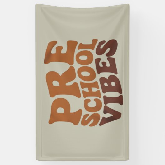 Terug naar school Eerste dag van Pre-K kleuterscho Spandoek (Verticaal)