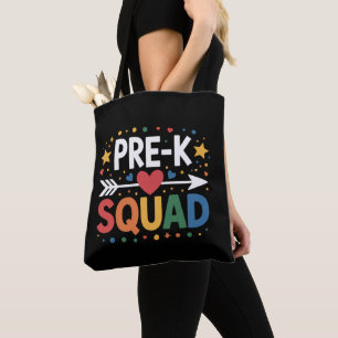 Terug naar school Eerste dag van Pre-K Kleuterscho Tote Bag