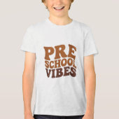 Terug naar school Eerste dag van Pre-K kleuterscho Tri-Blend Shirt (Voorkant)