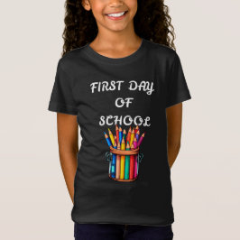TERUG NAAR SCHOOL EERSTE DAG VAN SCHOOL T-SHIRT