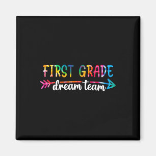 Terug naar school eerste klas droomteam studenten magneet