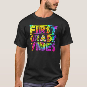Terug naar school eerste klas vibes eerste dag ler t-shirt