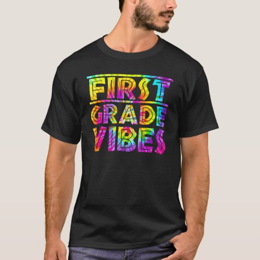 Terug naar school eerste klas vibes eerste dag ler t-shirt (Voorkant)