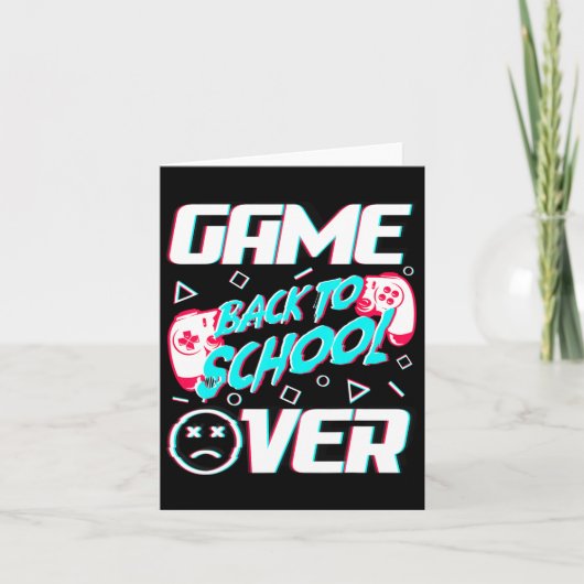 Terug naar school eerste schooldag kaart (Voorkant)