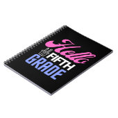 Terug naar school, eerste schooldag, schoolmeisjes notitieboek (Linkerzijde)