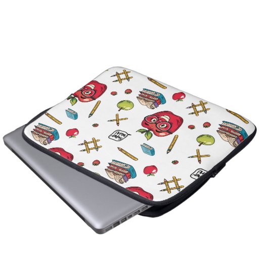 Terug naar School Electronics Bag Laptop Sleeve (Voorkant onderkant)