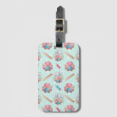 Terug naar School Elephant Pattern Bagagelabel (Voorkant (verticaal))