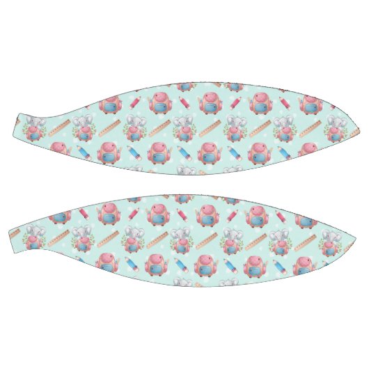 Terug naar School Elephant Pattern Basketbal (Panelen)