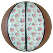 Terug naar School Elephant Pattern Basketbal (Verticaal)