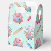 Terug naar School Elephant Pattern Bedankdoosjes (Geopend)