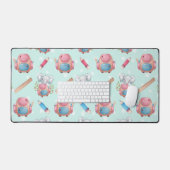 Terug naar School Elephant Pattern Bureaumat (Keyboard & Muis)