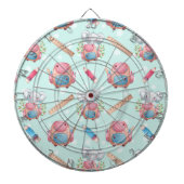 Terug naar School Elephant Pattern Dartbord (Voorkant)