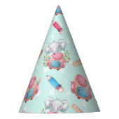 Terug naar School Elephant Pattern Feesthoedjes (Voorkant)