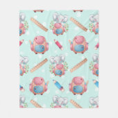 Terug naar School Elephant Pattern Fleece Deken (Voorkant)