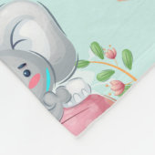 Terug naar School Elephant Pattern Fleece Deken (Hoek)