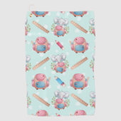 Terug naar School Elephant Pattern Golfhanddoek (Voorkant)