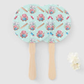 Terug naar School Elephant Pattern Handwaaier (Voorkant en achterkant)