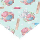 Terug naar School Elephant Pattern Korte Tafelloper (Hoek)
