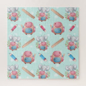 Terug naar School Elephant Pattern Legpuzzel (Verticaal)