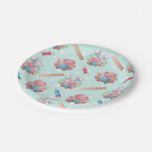 Terug naar School Elephant Pattern Papieren Bordje (Gekanteld)