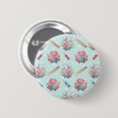 Terug naar School Elephant Pattern Ronde Button 5,7 Cm (Voorkant /achterkant)
