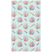 Terug naar School Elephant Pattern Tafelkleed (Voorkant)