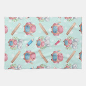 Terug naar School Elephant Pattern Theedoek (Horizontaal)