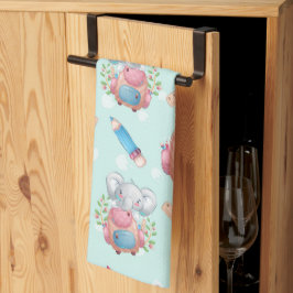 Terug naar School Elephant Pattern Theedoek