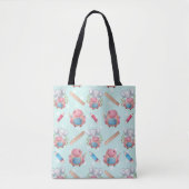 Terug naar School Elephant Pattern Tote Bag (Voorkant)