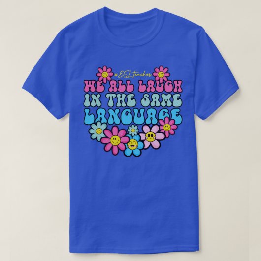Terug naar school ESL-leraar ESOL-student op de ee T-shirt (Design voorkant)