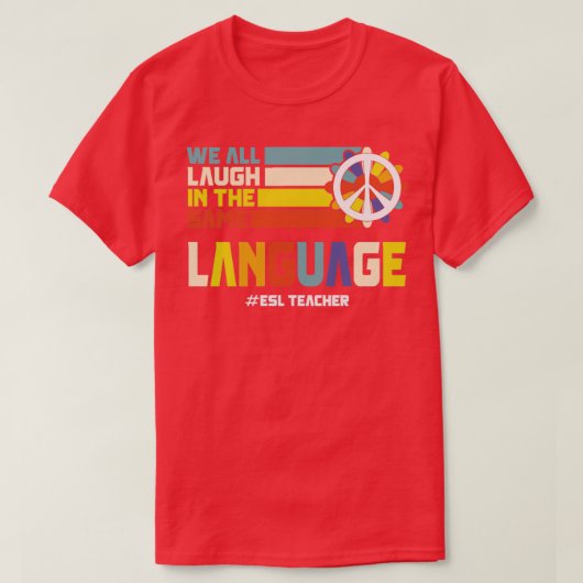 Terug naar school ESL-leraar ESOL-student op de ee T-shirt (Design voorkant)