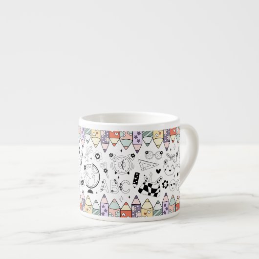 Terug naar school espresso kop (Voorkant rechts)