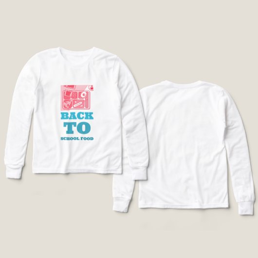 Terug naar school Eten-school Lunch Break (Voorkant /achterkant)