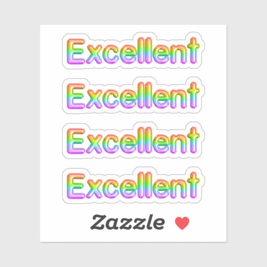 Terug naar School "Excellent" Stickers (Vel)