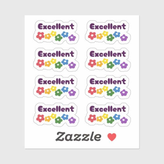 Terug naar School "Excellent" Stickers (Vel)