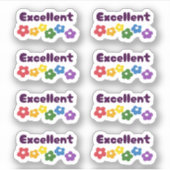 Terug naar School "Excellent" Stickers (Voorkant)