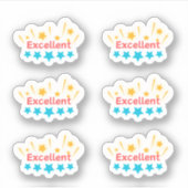 Terug naar School "Excellent" Stickers (Voorkant)