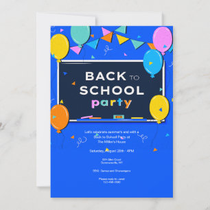 Terug naar school-feest kaart