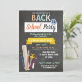 Terug naar school Feest Leraar schoolbord Fun Uitn Kaart (Staand voorkant)