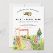 Terug naar school | Feest op het speelplein park Kaart (Voorkant)