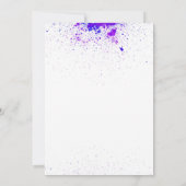 Terug naar school feest Paint Spatteraar uitnodigi Kaart (Achterkant)