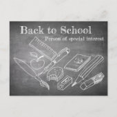 Terug naar school feestdagenkaart (Voorkant)