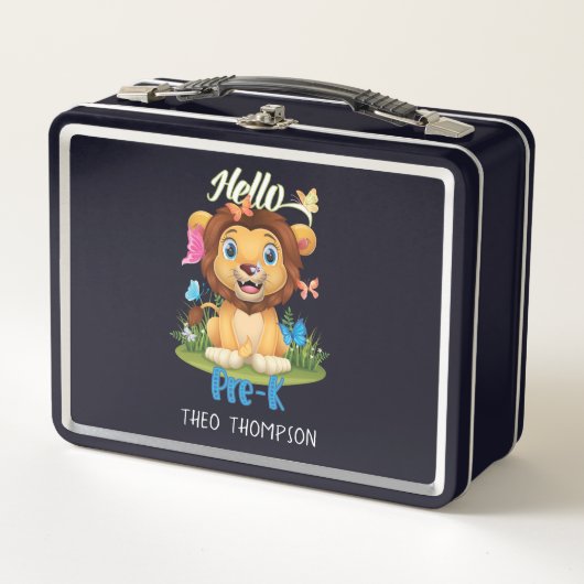 Terug naar School First Day of Pre-K Lion & Butter (Voorkant)