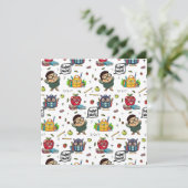 Terug naar School Flat Kaart (Staand voorkant)