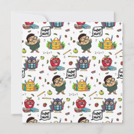 Terug naar School Flat Kaart