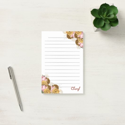 Terug naar School Floral Post-it® Notes (Kantoor)