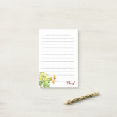 Terug naar School Floral Post-it® Notes (Op bureau)