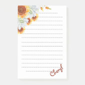 Terug naar School Floral Post-it® Notes (Voorkant)