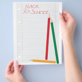 Terug naar school flyer (Hand)